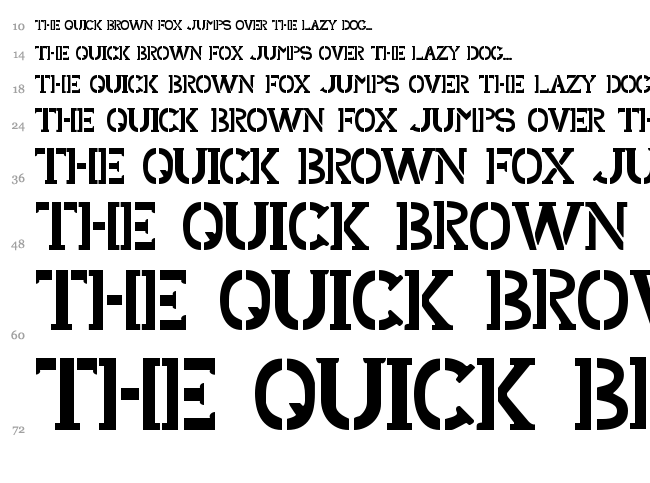 Shark Army font waterfall